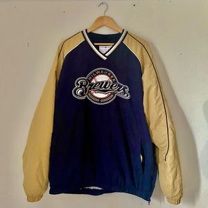 Vintage Milwaukee Brewers Pullover Jacket